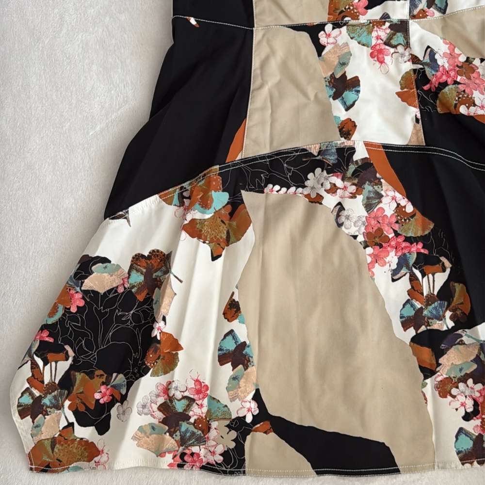 3.1 Phillip Lim x Target | Zip Front Woven Shirt Dress Paper Floral Print (M) - Picture 14 of 16